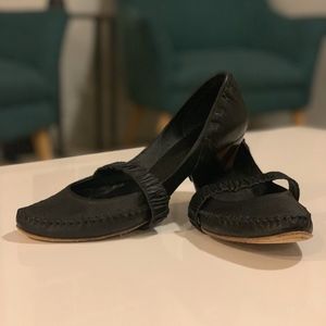 Georgina Goodman black leather wedge